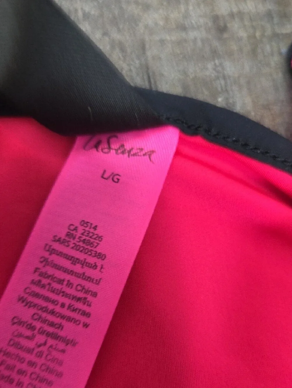 La SENZA Hot Red & Black Lace Chemise - Picture 4 of 5